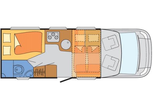 Autocaravana Perfilada SUNLIGHT T-64 de Ocasión