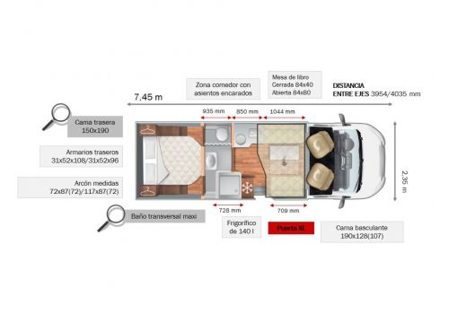 Autocaravana Perfilada ROLLER TEAM Kronos 266 TL de Ocasión