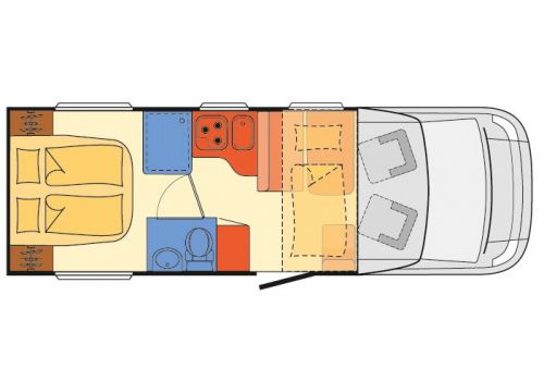 Autocaravana Perfilada DETHLEFFS Trend T-6757 DBM modelo 2019 de Ocasión