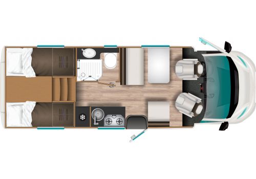 Autocaravana Perfilada ITINEO PJ 700 de Ocasión