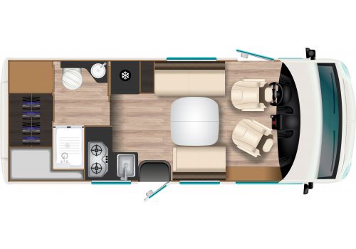 Autocaravana Integral ITINEO FC 650 Modelo 2021 de Ocasión