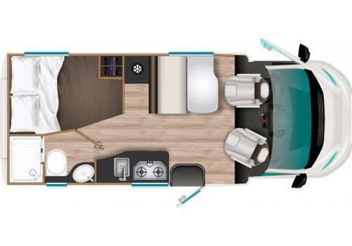 Autocaravana Perfilada ITINEO PF600 Modelo 2021 de Ocasión