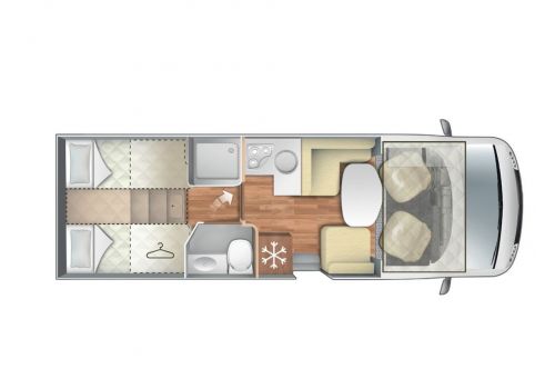 Autocaravana Integral ROLLER TEAM Zefiro 284 INT de Ocasión