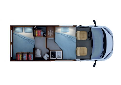 Furgoneta Cámper RAPIDO V55 Modelo 2022 de Ocasión