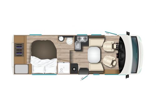 Autocaravana Integral ITINEO RC740 de Ocasión
