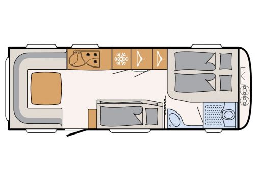 Caravana DETHLEFFS Nomad 670 FKR modelo 2016 de Ocasión