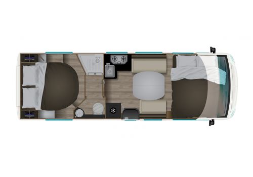 Autocaravana Integral ITINEO MC740 Modelo 2023 de Ocasión