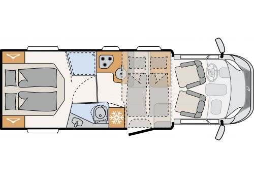 Autocaravana Perfilada DETHLEFFS Trend T7057 DBM Modelo 2022 de Ocasión