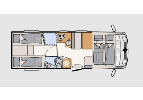 Autocaravana Integral DETHLEFFS Trend I7057 EB Modelo 2023 Nueva en Venta