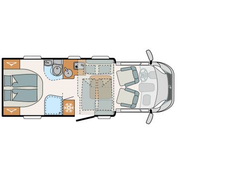 Autocaravana Perfilada DETHLEFFS Just T 6752 DBL Modelo 2022 de Ocasión