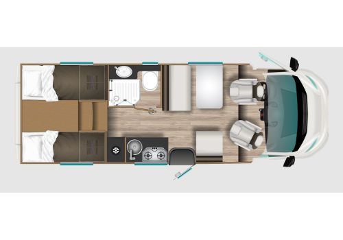 Autocaravana Perfilada ITINEO PJ700 Modelo 2022 de Ocasión