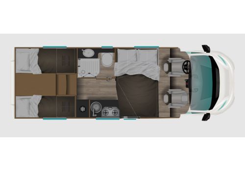 Autocaravana Perfilada ITINEO PJ700 Modelo 2022 de Ocasión