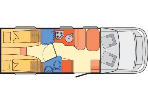 Autocaravana Perfilada DETHLEFFS Advantage T7051 EB modelo 2018 de Ocasión