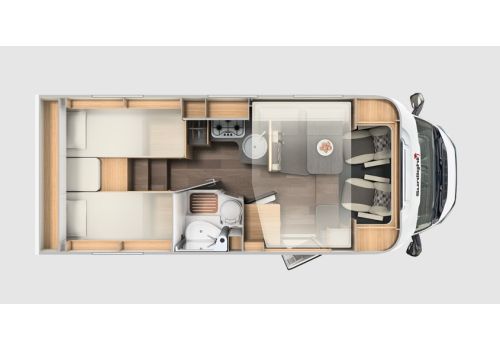 Autocaravana Perfilada SUNLIGHT T67S de Ocasión
