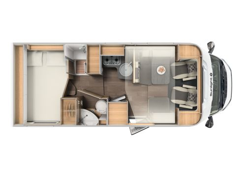 Autocaravana Perfilada SUNLIGHT T65 de Ocasión