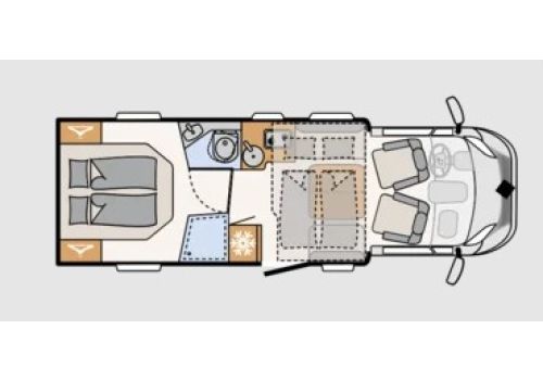 Autocaravana Perfilada DETHLEFFS Just T7052 DBL Modelo 2023 de Ocasión