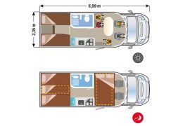 Autocaravana Perfilada ILUSION XMK 690 de Ocasión