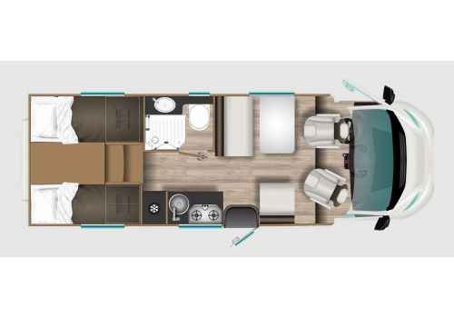 Autocaravana Perfilada ITINEO PJ700 Modelo 2023 de Ocasión