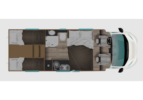 Autocaravana Perfilada ITINEO PJ700 Modelo 2023 de Ocasión