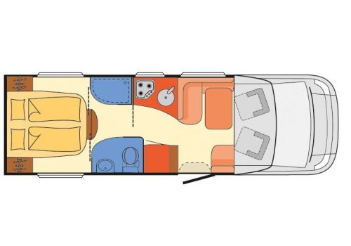 Autocaravana Perfilada DETHLEFFS Esprit T 7150-2 DBT modelo 2019 de Ocasión