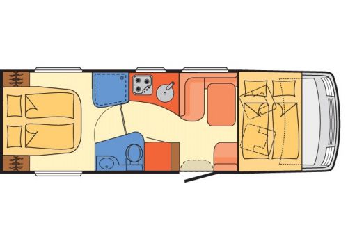 Autocaravana Integral DETHLEFFS Esprit I 7150-2 DBM modelo 2019 de Ocasión