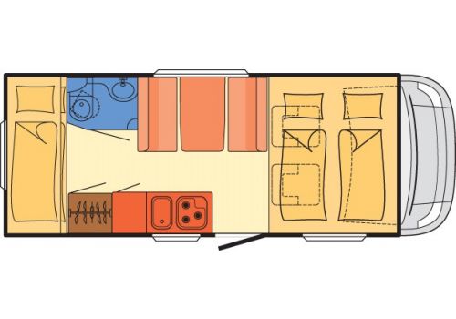 Autocaravana Capuchina DETHLEFFS Trend A-5887 de Ocasión