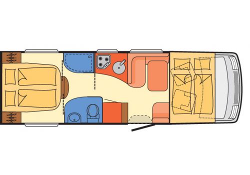 Autocaravana Integral DETHLEFFS Esprit I 7150-2 DBT modelo 2019 de Ocasión