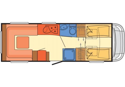 Autocaravana Capuchina DETHLEFFS Esprit Comfort A 6820-2 modelo 2016 de Ocasión