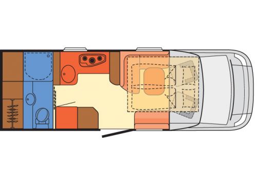 Autocaravana Perfilada DETHLEFFS 4-travel T 6966-4 modelo 2017 de Ocasión