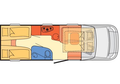 Autocaravana Perfilada DETHLEFFS 4 travel T 7116-4 modelo 2017 de Ocasión