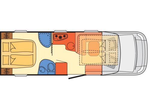 Autocaravana Perfilada DETHLEFFS 4-travel T 7156-4 modelo 2017 de Ocasión
