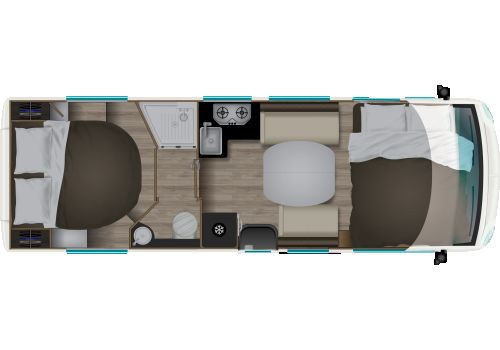 Autocaravana Integral ITINEO MC740 de Ocasión