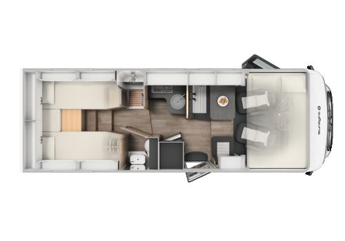 Autocaravana Integral SUNLIGHT I68 en Alquiler