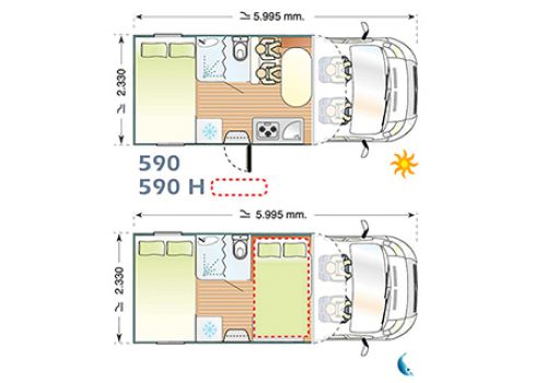 Autocaravana Perfilada ILUSION XMK-590 de Ocasión