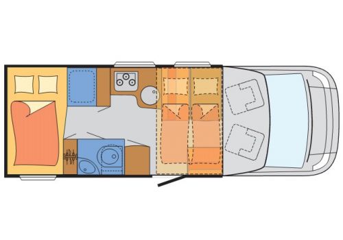 Autocaravana Perfilada SUNLIGHT T-65 modelo 2016 de Ocasión