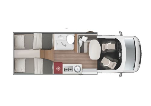 Autocaravana Perfilada ROLLER TEAM Roller Team Kronos 281 P FIT de Ocasión