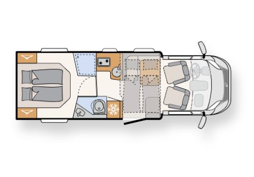 Autocaravana Perfilada DETHLEFFS Camp T 7052 DBM en Alquiler