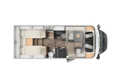 Autocaravana Perfilada SUNLIGHT T68 de Ocasión
