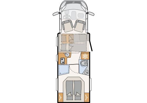 Autocaravana Perfilada DETHLEFFS Just Camp T7052 DBM modelo 2024 Nueva en Venta