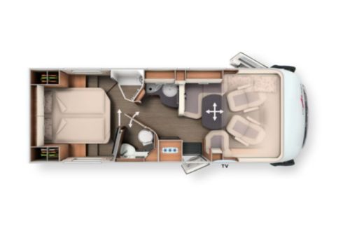Autocaravana Integral CARTHAGO C Tourer I 150 RB-QB de Ocasión