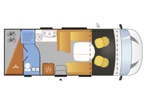 Autocaravana Integral CHALLENGER Sirius 2090 de Ocasión