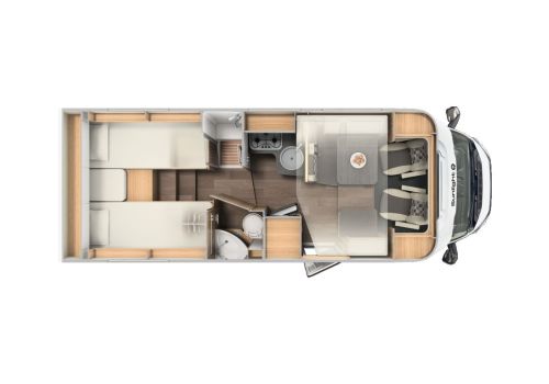 Autocaravana Perfilada SUNLIGHT T68 en Alquiler