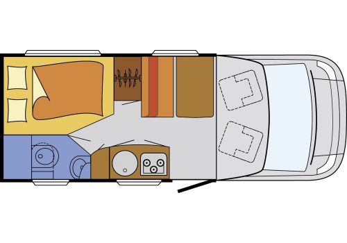 Autocaravana Perfilada SUNLIGHT T-58 de Ocasión