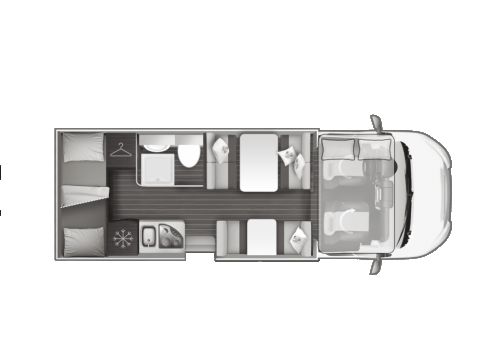 Autocaravana Capuchina ROLLER TEAM Kronos 277M Nueva en Venta