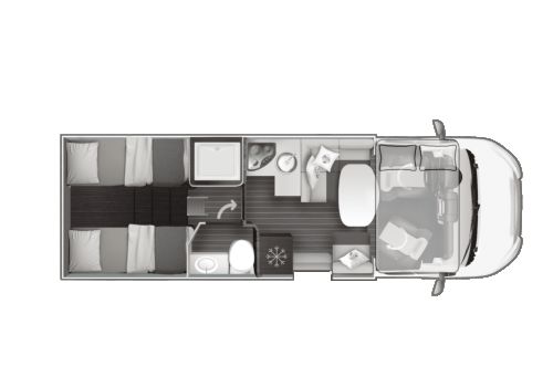Autocaravana Capuchina ROLLER TEAM Kronos 284 M Nueva en Venta