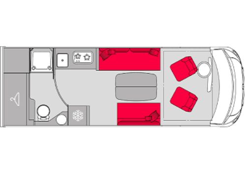 Autocaravana Integral PILOTE G690D de Ocasión