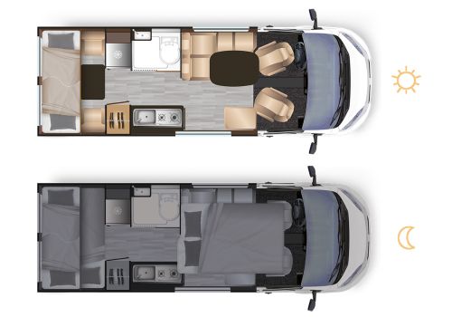 Furgoneta Cámper DREAMER Camper five FUN + de Ocasión