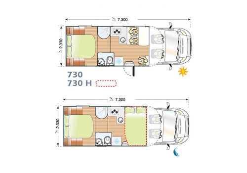 Autocaravana Perfilada ILUSION XMK 730 de Ocasión