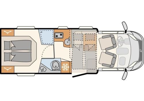 Autocaravana Perfilada DETHLEFFS Just Camp T7052 DBM en Alquiler