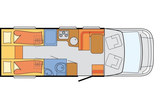 Autocaravana Perfilada SUNLIGHT T 68 modelo 2016 de Ocasión